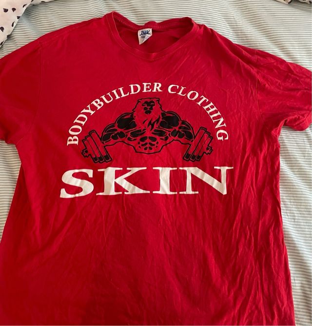 Camiseta roja gimnasio talla L