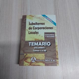 Temario de Subalternos de Corporaciones Locales