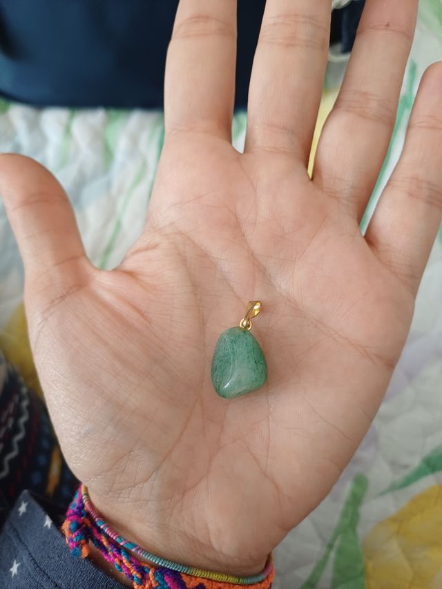 Ciondolo in quarzo verde