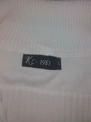 Cardigan maglia ragazzo tg L bianca - cerniera -