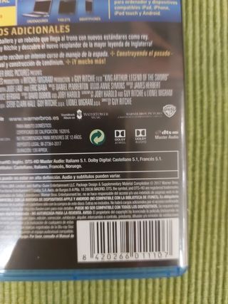 Pelicula blu-ray REY ARTURO
