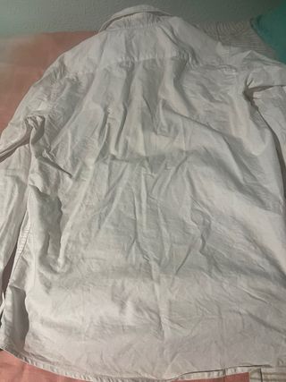 Camisa Oxford blanca hombre talla 20