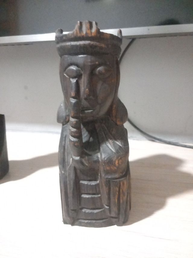 Reyes Católicos: 3 figuras madera