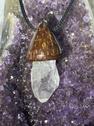 Ciondolo Bacca Quarzo Ialino