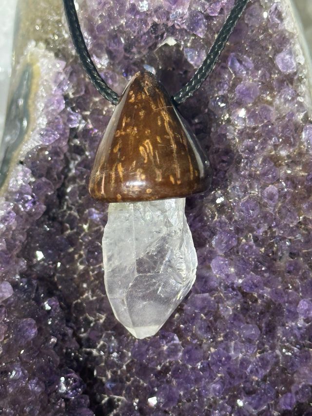 Ciondolo Bacca Quarzo Ialino