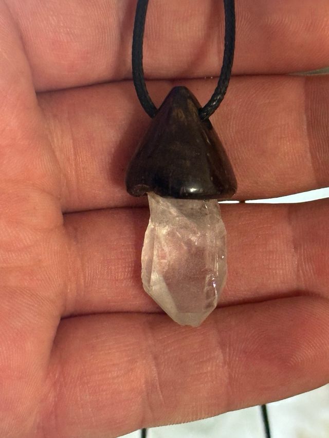 Ciondolo Bacca Quarzo Ialino