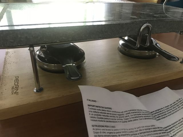 Set grill da tavolo in pietra Pedrini Design