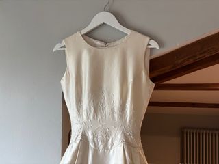 Vestido novia de seda