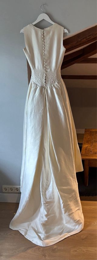 Vestido novia de seda