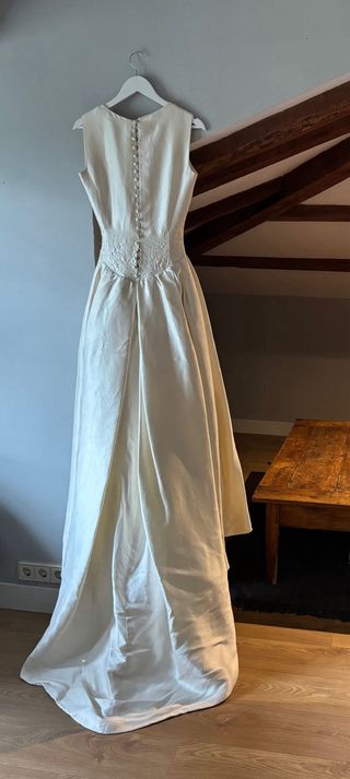 Vestido novia de seda