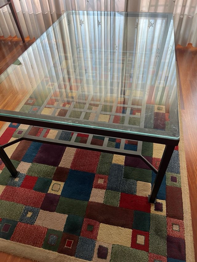 Mesa de cristal baja