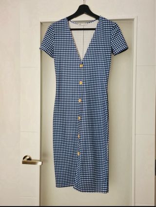 VESTIDO ZARA CUADROS