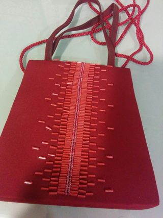 Bolso de mano fiesta Rojo granate
