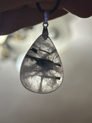 Ciondolo Quarzo Tormalinato