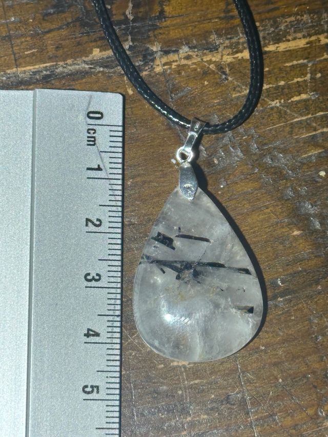 Ciondolo Quarzo Tormalinato