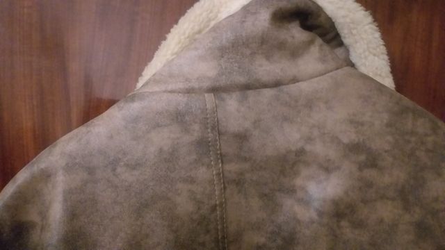 Giubbotto Full Six Marrone con Lucia beige