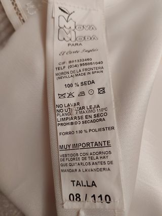 VESTIDO DE COMUNIÓN DE NIÑA