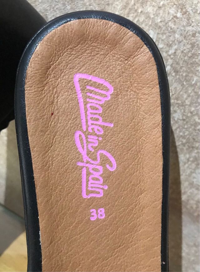 Chanclas plataforma negras