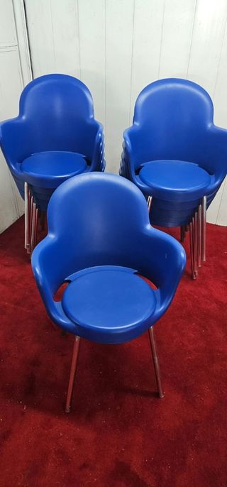 Sillas azules