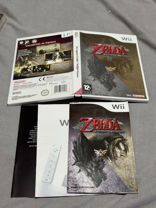 Zelda twilight wii Caja y manual 