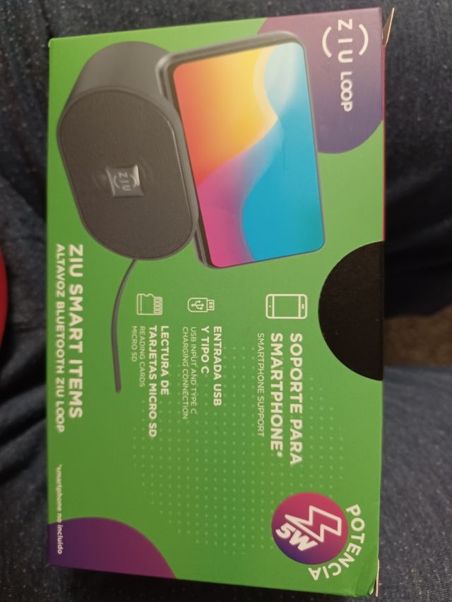 Altavoz Bluetooth ZIU con soporte smartphone