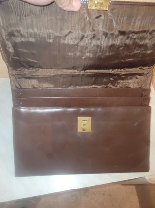 Maletín Piel Marrón Vintage