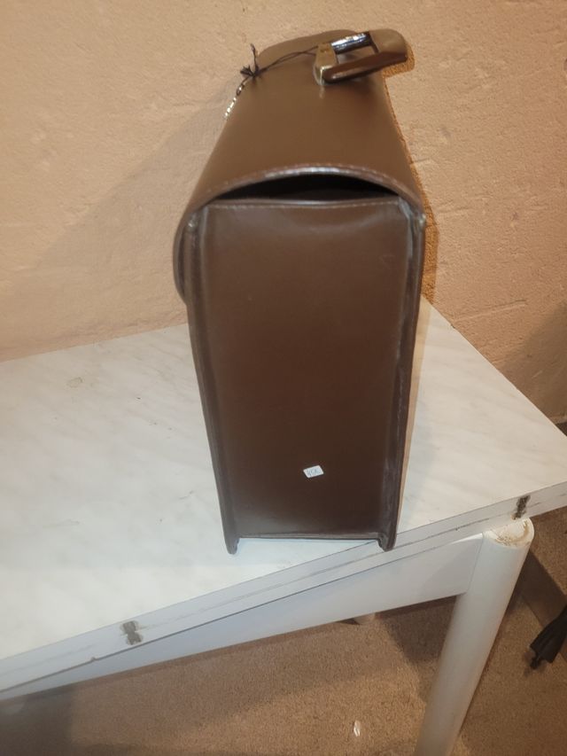 Maletín Piel Marrón Vintage