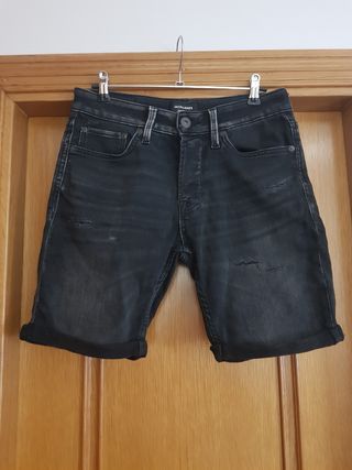 Vaquero negro corto hombre Jack  Jones T. XS