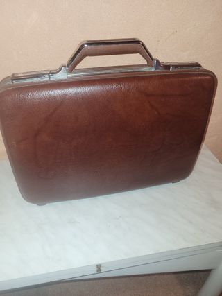Maletín Piel Marrón Vintage