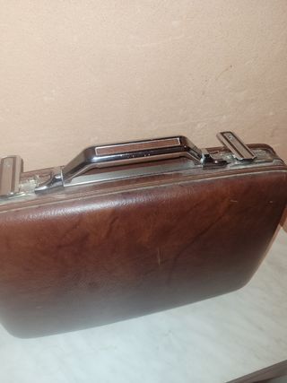 Maletín Piel Marrón Vintage