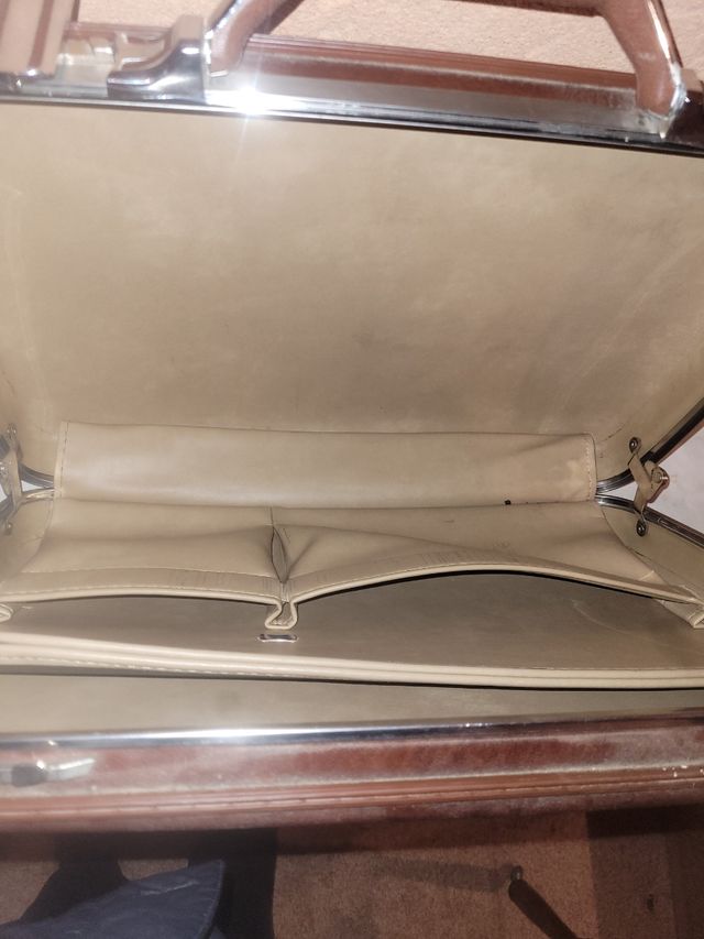 Maletín Piel Marrón Vintage