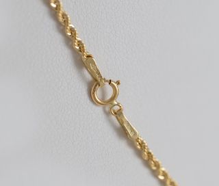 Cadena cordón oro 18k 750 50cm