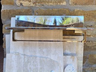 Estantería Baño Cromada con Toallero