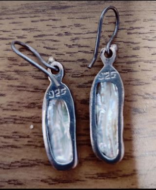 Pendientes plata y perla barroca