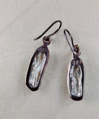 Pendientes plata y perla barroca