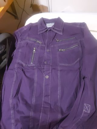 Camisa morada mujer