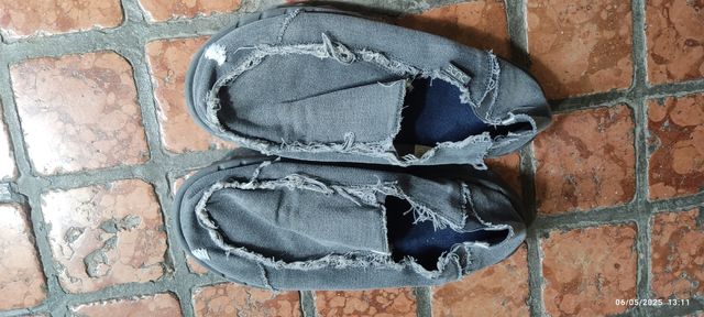 Hey Dude scarpe uomo grigio e blu usate