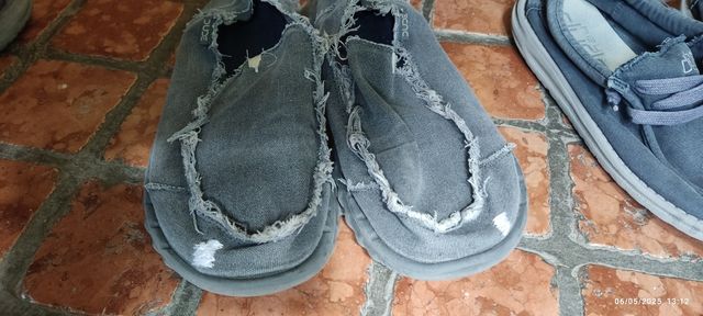 Hey Dude scarpe uomo grigio e blu usate