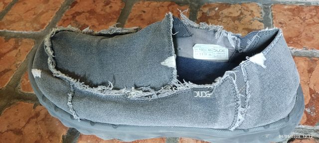 Hey Dude scarpe uomo grigio e blu usate