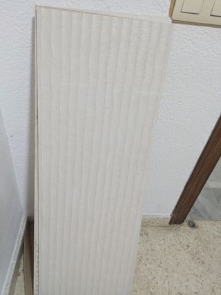 9 Losas 30x90 cm Argenta Blancas Rectificadas
