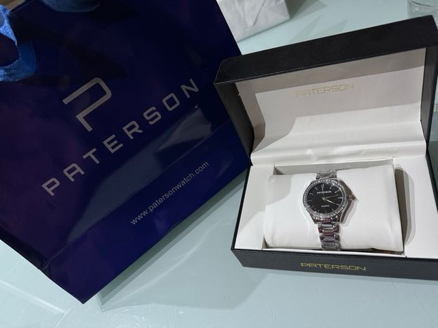 Orologio Paterson donna acciaio nero