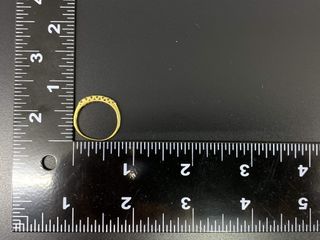anillo oro 18k con piedra con circonita