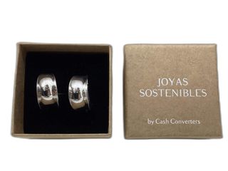 pendientes plata 925mm con piedra con circonita