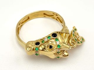 sortija oro 18k con circonita