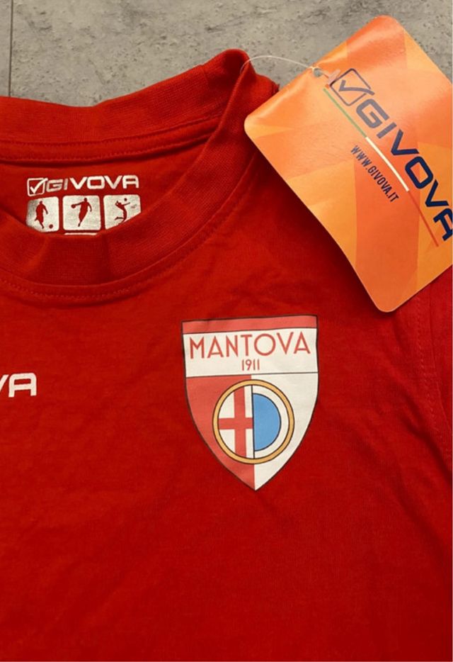 Maglietta cotone Ufficiale Mantova Calcio Taglia Perfetta per Giovani Tifosi!