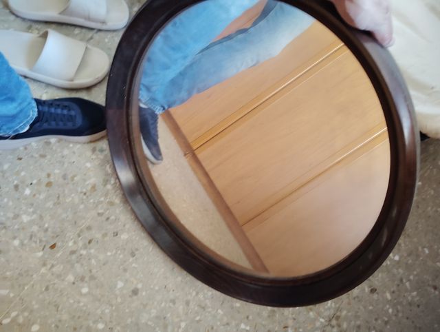 Espejo vintage madera marrón