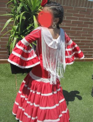 Trajes de Flamenca niña, varios colores.