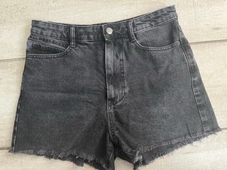 Shorts Zara negros tiro alto