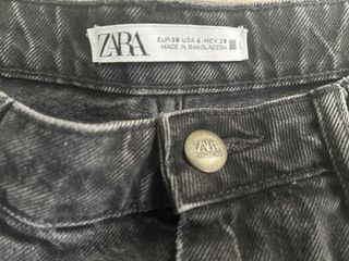 Shorts Zara negros tiro alto