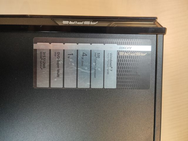 Ordenador Acer Intel Core i3 + Teclado + Ratón